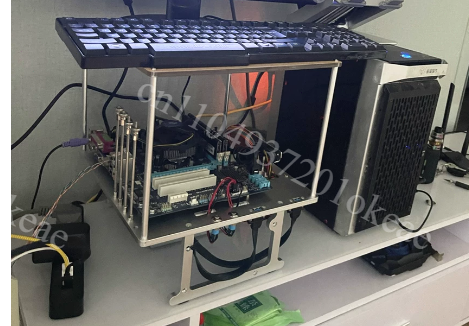 Aluminum Open Frame Test Bench Water Cooling - JXK-K2 오픈 프레임 풀 알루미늄 컴퓨터