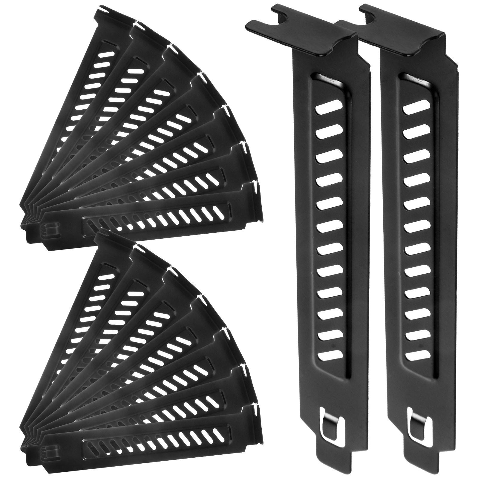 Dust Filter Pc - 검은색 통풍형 PCI 슬롯 커버 30개,