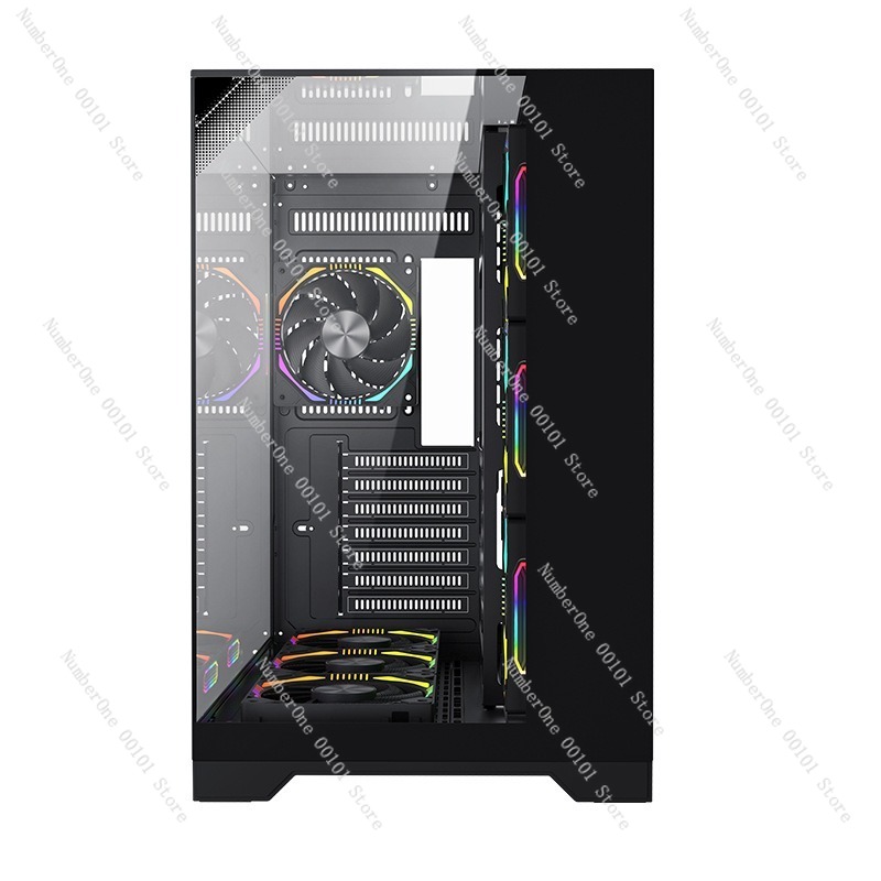 ATX 게이밍 PC 케이스 파노라마 강화유리 7팬 지원 - Pc Chassis 리뷰 및 가격