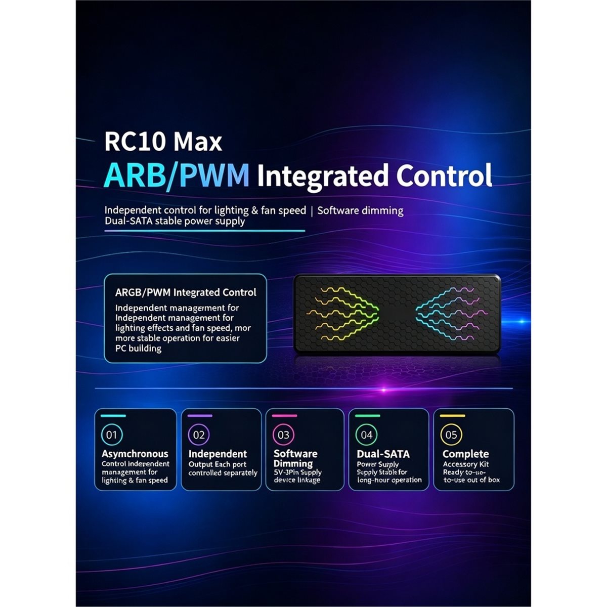 RC10max ARGB 허브 컴퓨터 케이스 5v3핀 팬 - Case Fan Controller 리뷰 및 가격
