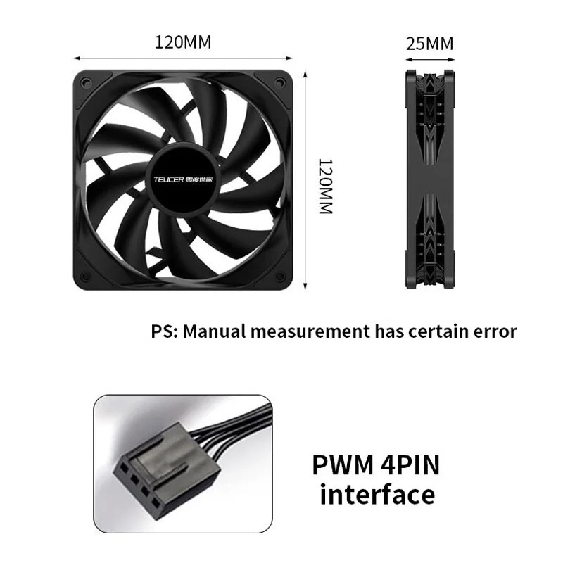 Teucer 12cm 섀시 팬 PWM 제어 1800rp - Case Fan Controller 리뷰 및 가격