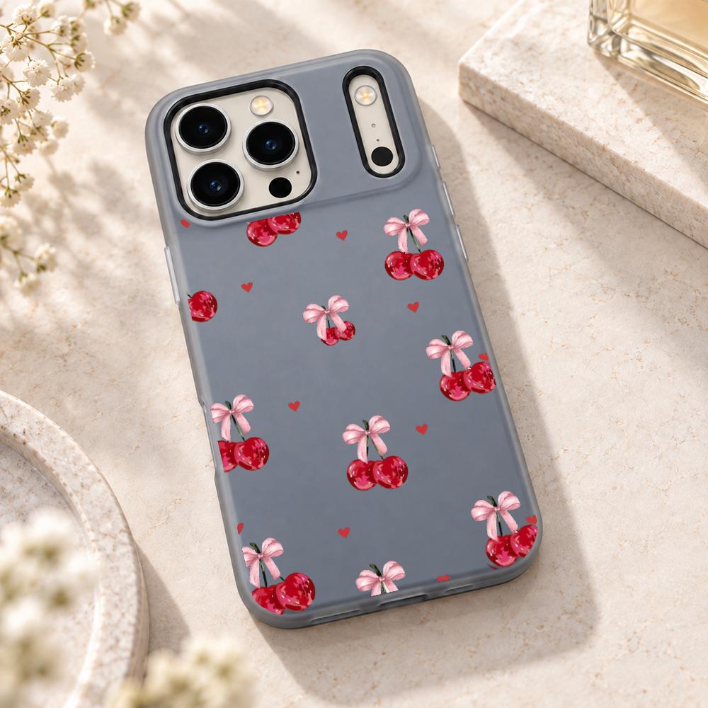 귀여운 핑크색 하트 리본 디자인의 아이폰 18, 17, - Matte Pc Case 리뷰 및 가격