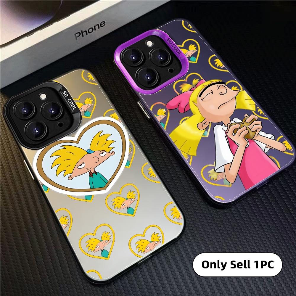 카툰 H-헤이 아놀드! 아이폰 18, 17, 16, 1 - Matte Pc Case 리뷰 및 가격